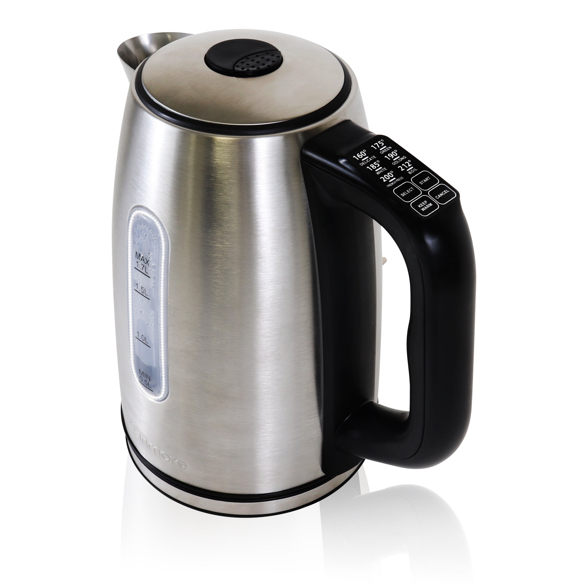 Kenmore Electric Tea Kettle 6 Temperature Pre Sets 1.7L