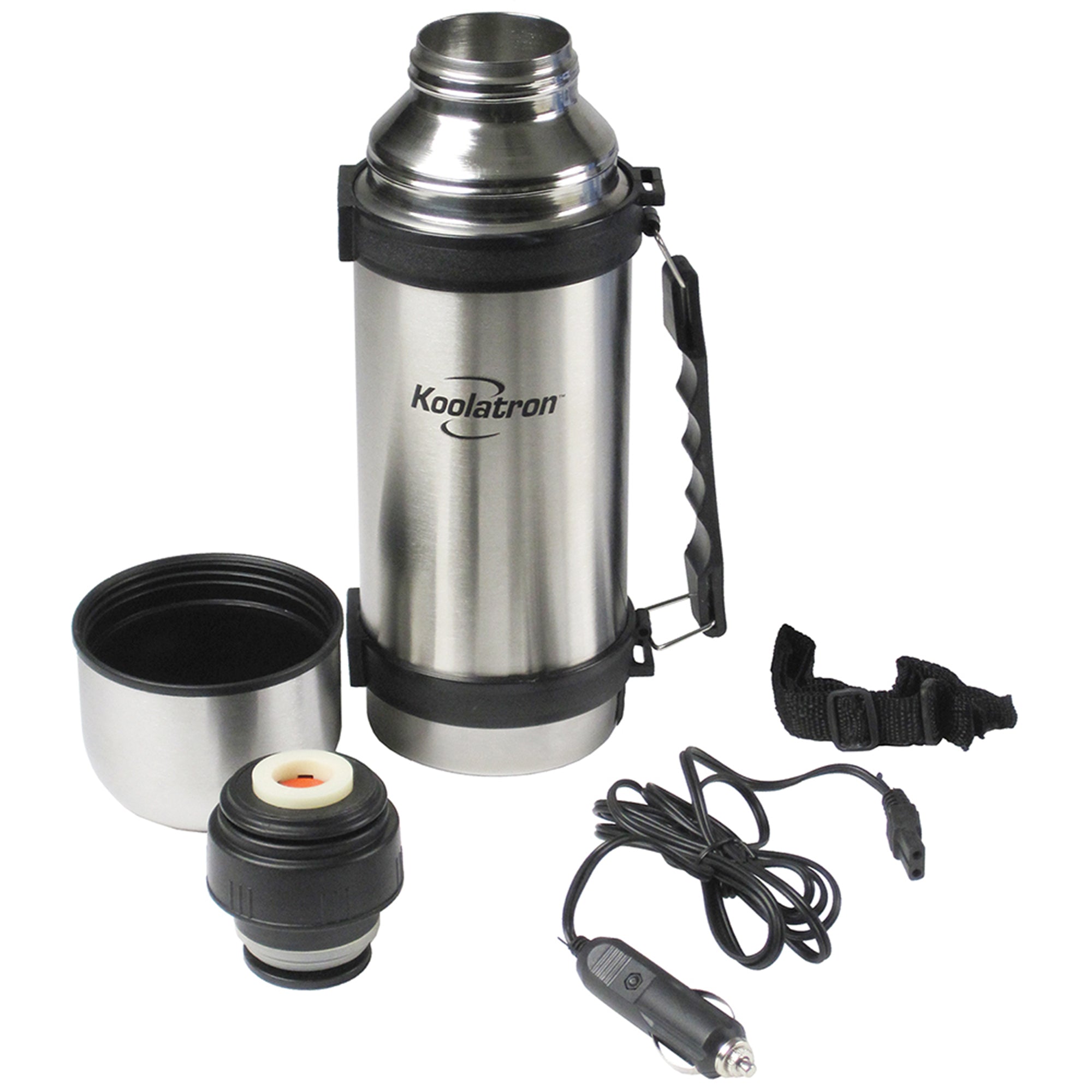 Koolatron 12V Heated Vacuum Flask 1L Thermos Bottle Stainless