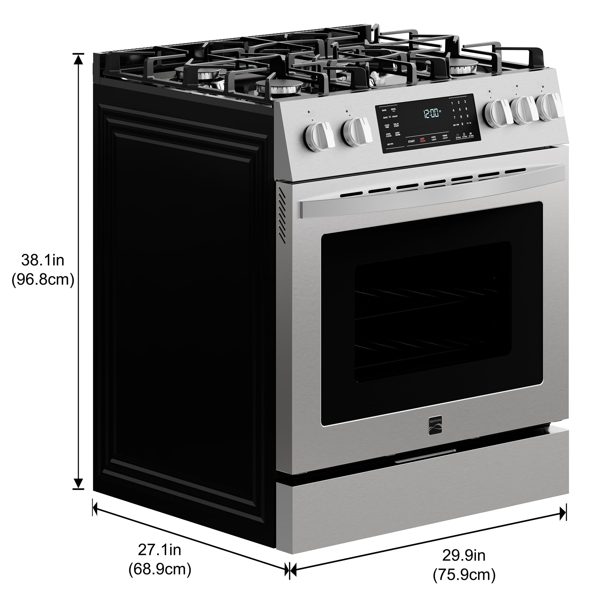 Kenmore 4.8 cu. ft. Front-Control Gas Range w/ Airfry