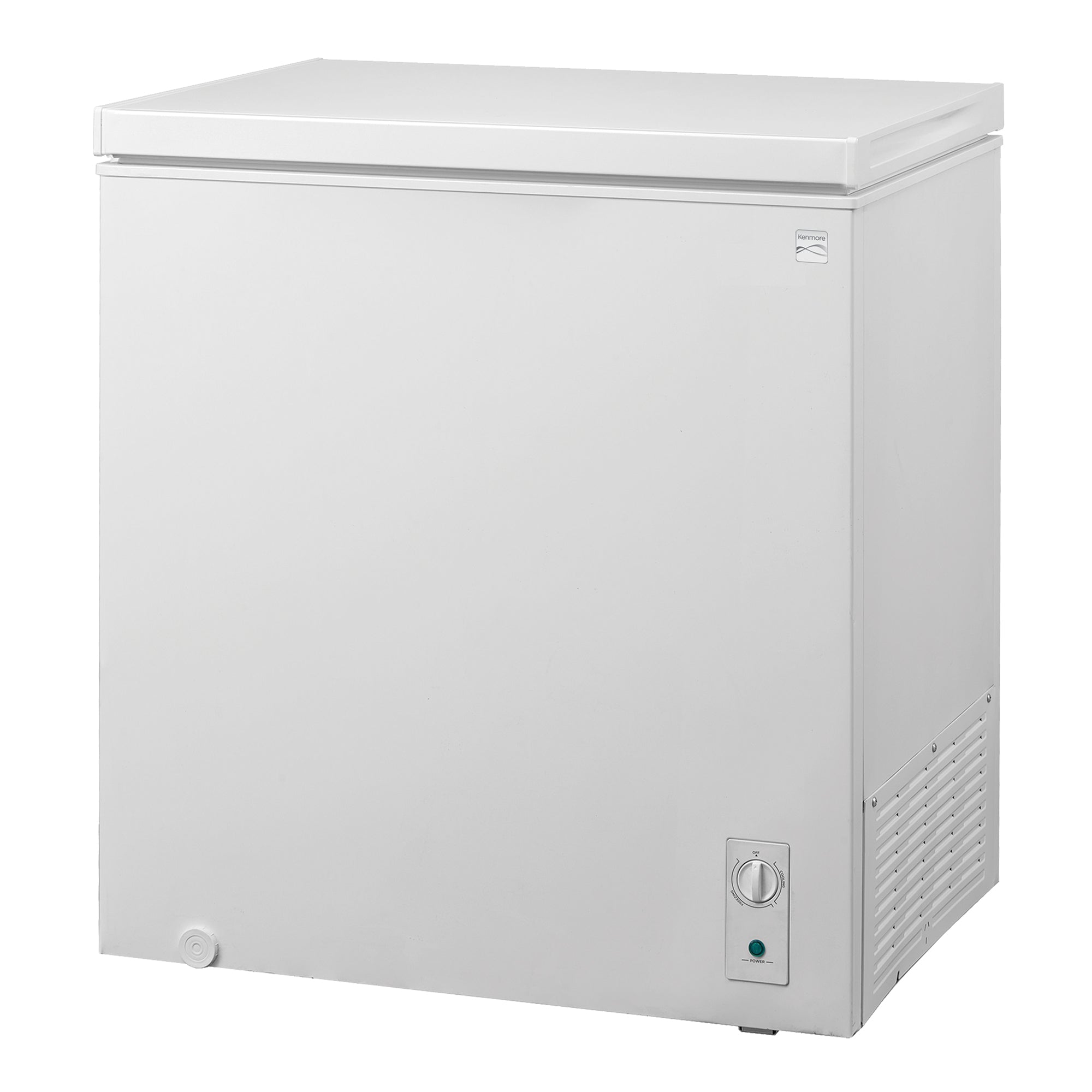 Kenmore convertible chest freezer/refrigerator, closed, on a white background