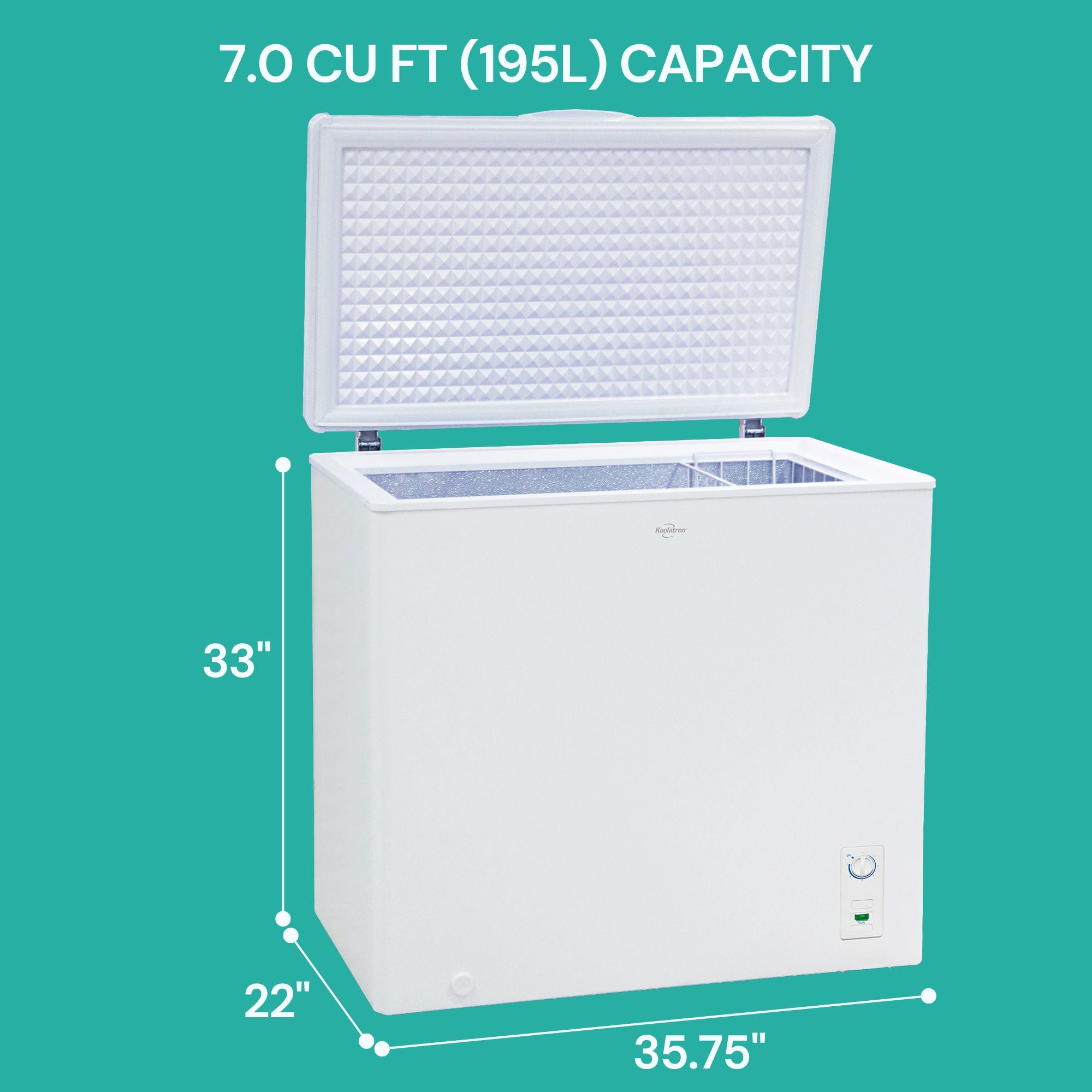 Koolatron 7 store cu ft freezer