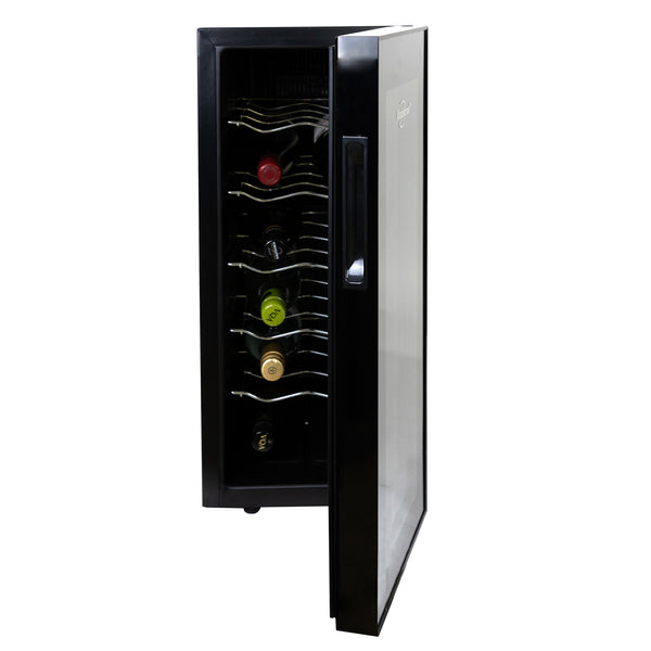 Koolatron Series 8 Bottle Wine Cooler, Black, Thermoelectric Wine Fridge,  0.8 cu. ft. (23L), Freestanding Wine Cellar, Red, White and Sparkling Wine  Storage for Small Kitchen, Apartment, Condo, RV 