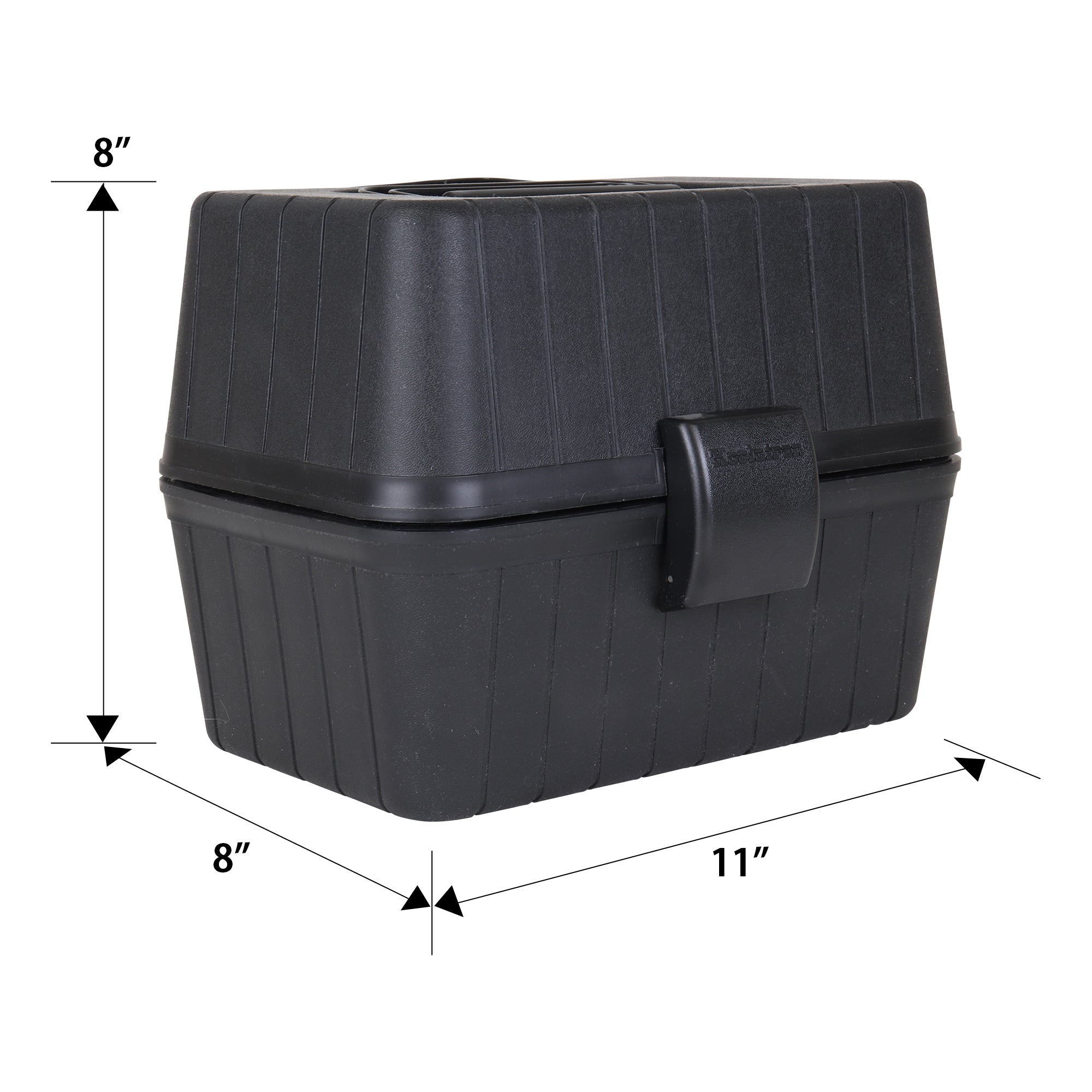 Vintage Black Thermos Plastic Lunchbox Storage Case 