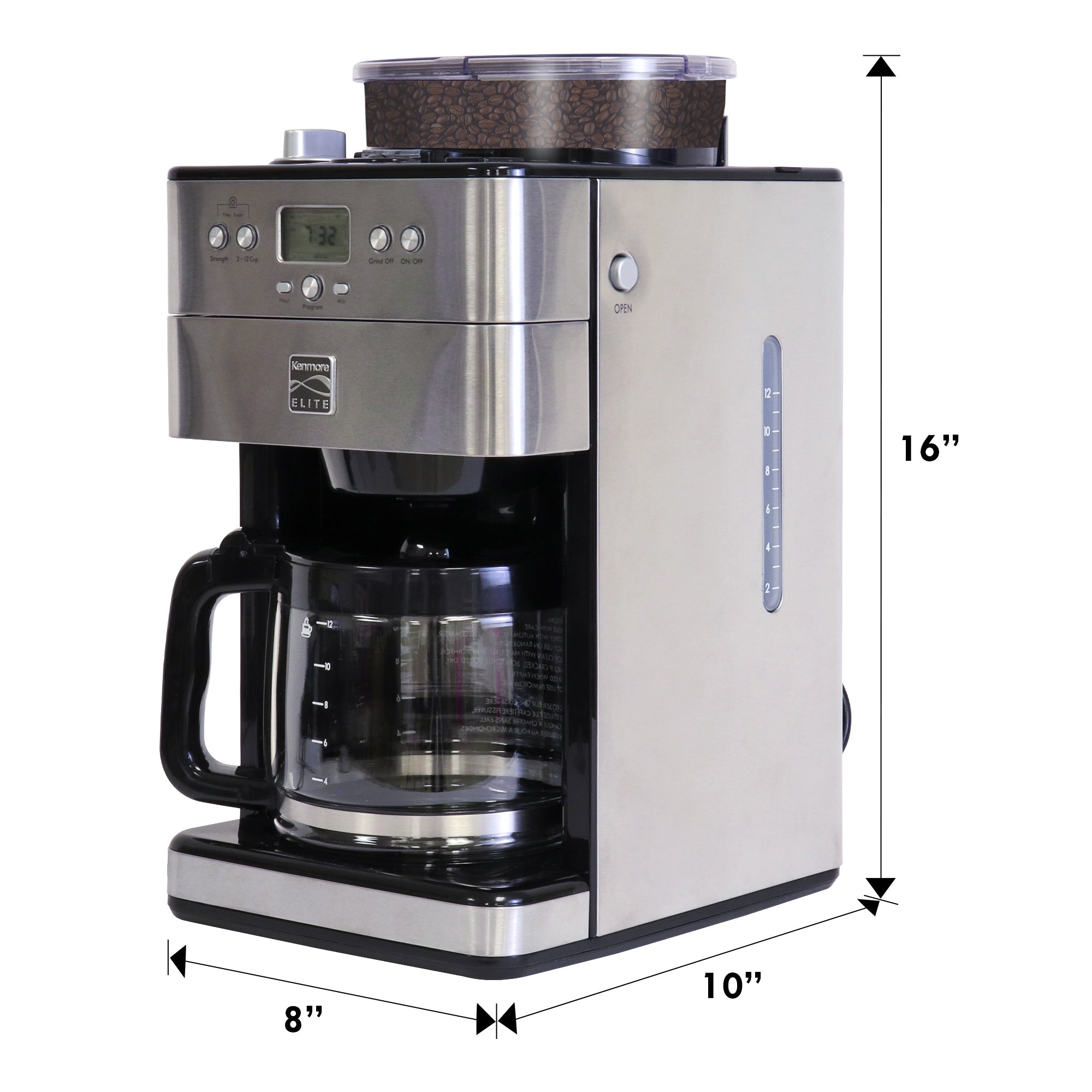 Kenmore Elite Grind and Brew Coffee Maker Conical Burr Grinder