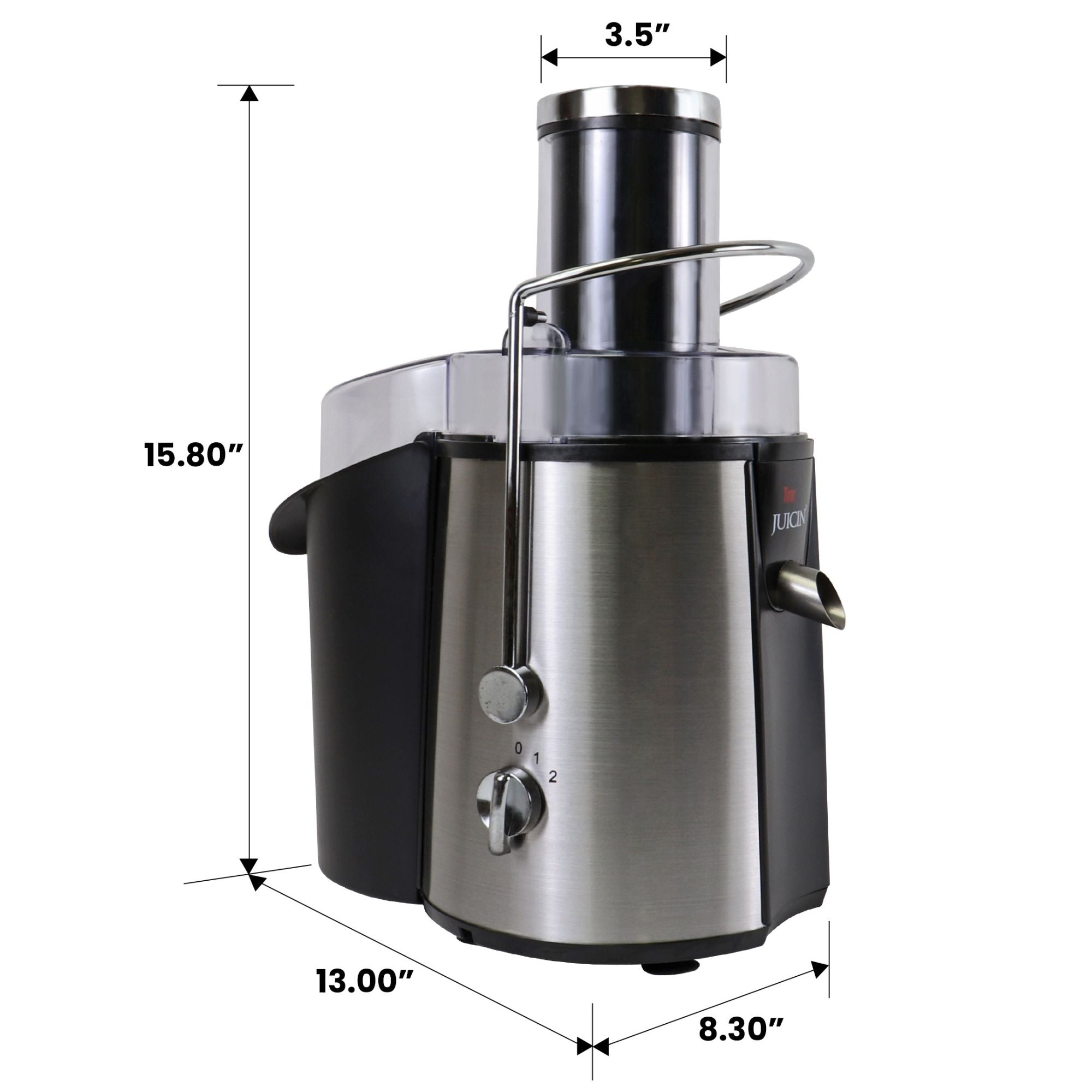 Juicer Machines, FOHERE 1000W Juicer Whole Fruit and Vegetables, Quick  Juicing Easy to Clean, 75MM Large Feed Chute, Dual Speed Setting and  Non-Slip