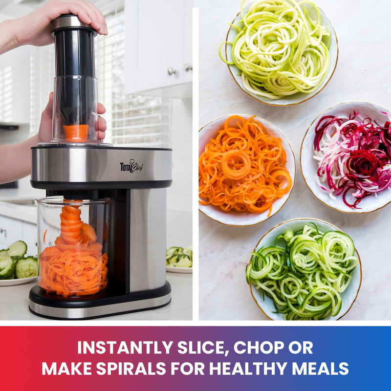 Total Chef Electric Vegetable Spiralizer with Blades