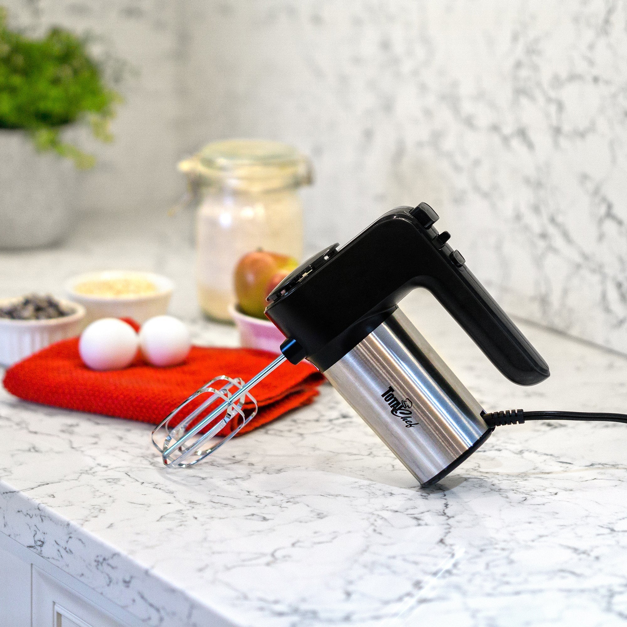 Total Chef 6 Speed Hand Mixer 250 Watts with Turbo Boost