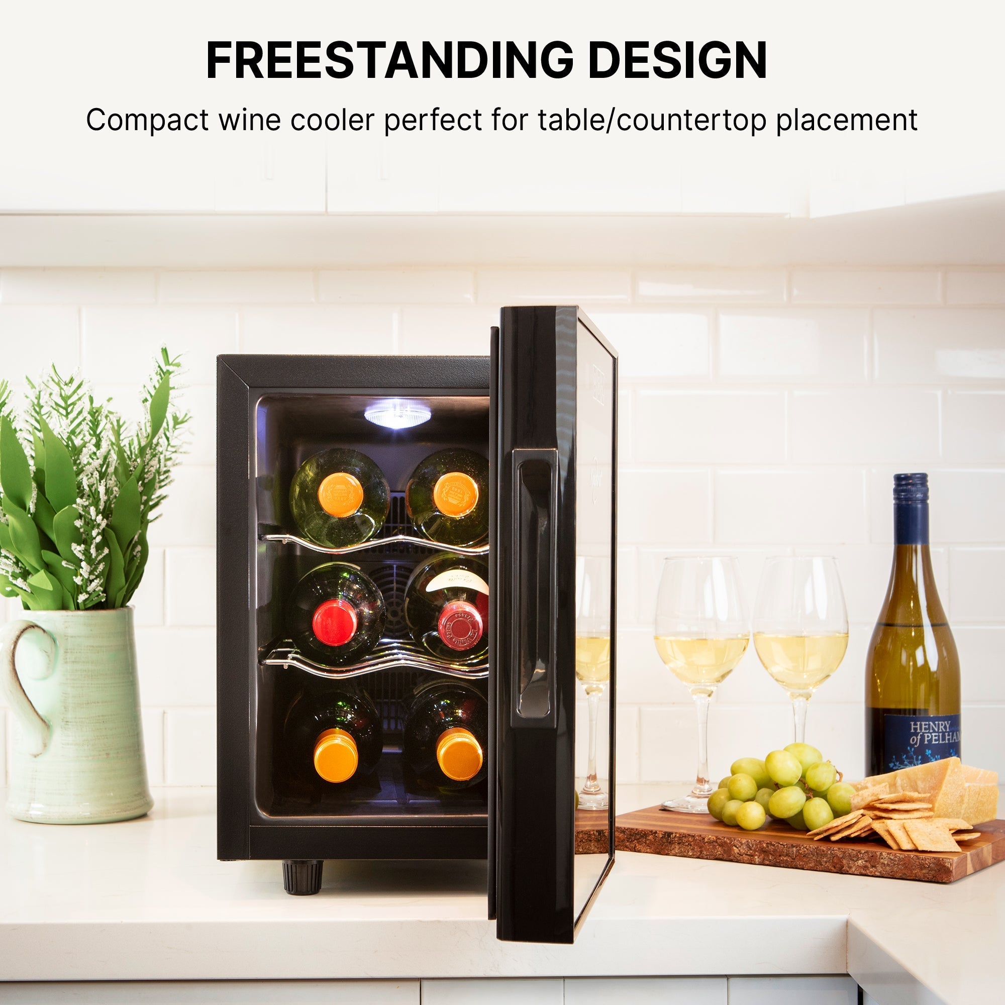 Countertop store wine refrigerators