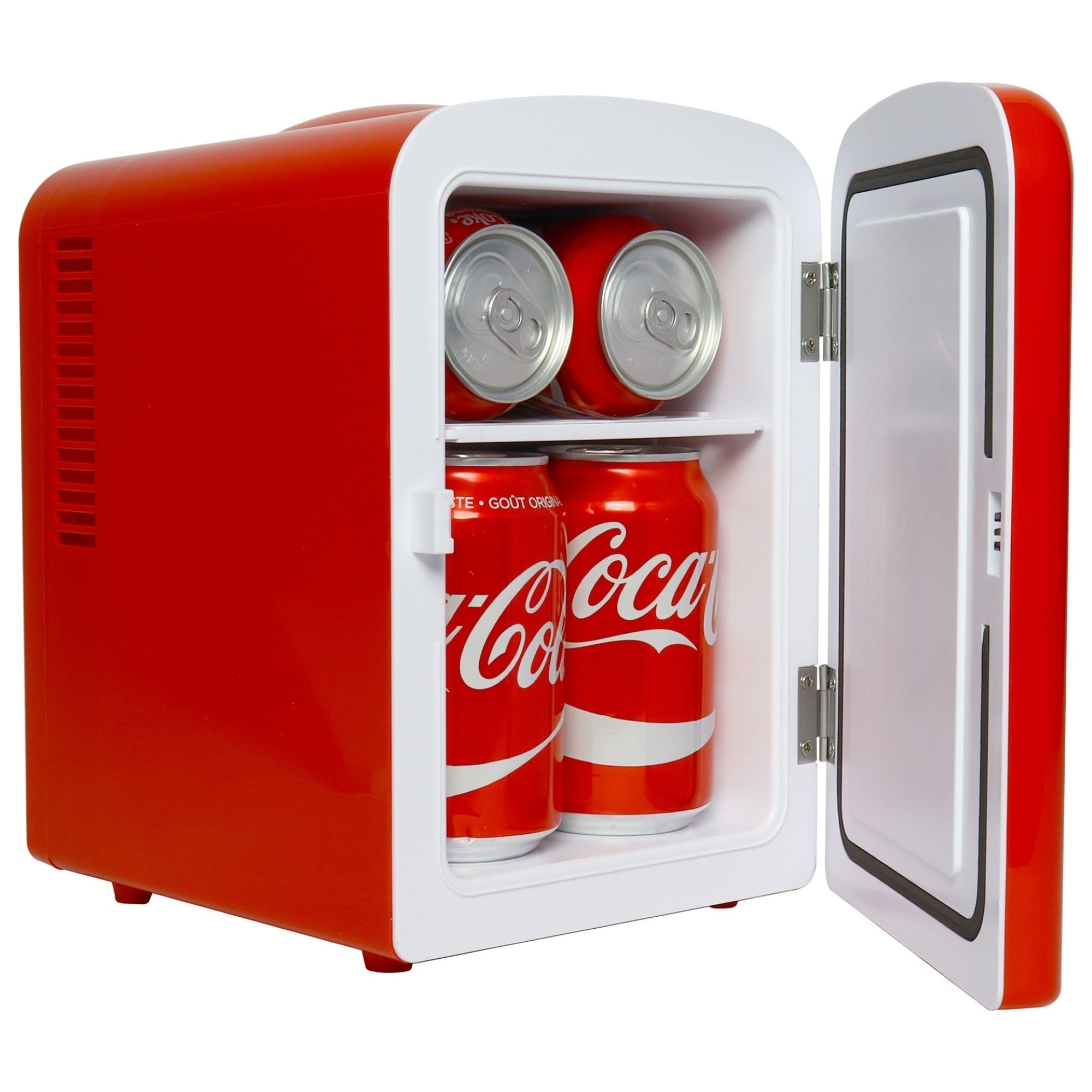 Coca-Cola 6 Can Mini Fridge Cooler Warmer Thermoelectric Polar Bear 110 AV
