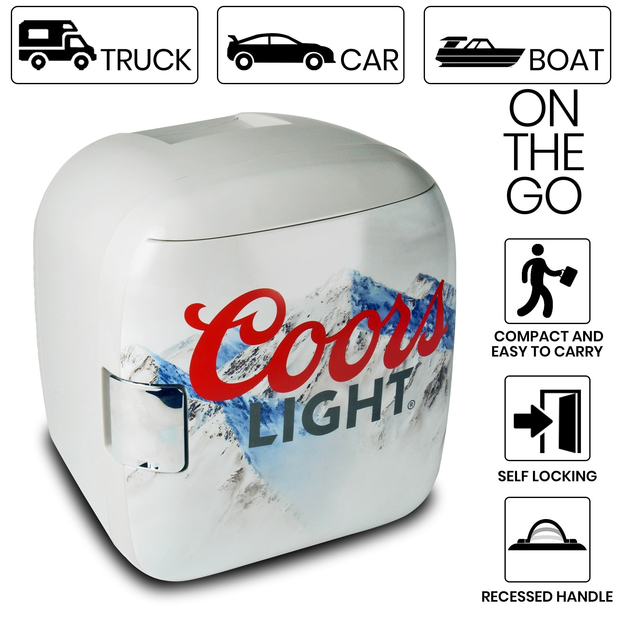 Coors Light Portable 12 Can AC/DC Cooler/Warmer - On Sale - Bed Bath &  Beyond - 34830633